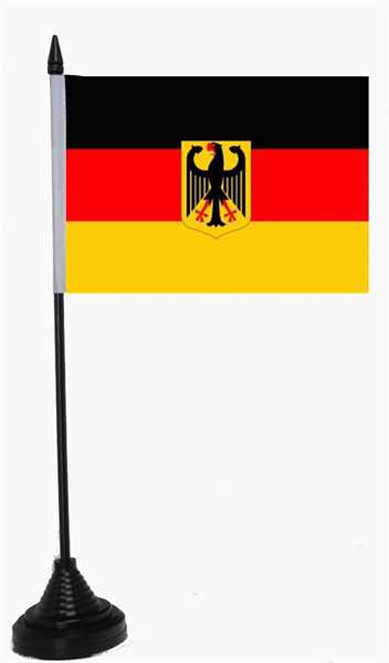 Deutschland mit Adler Tischflagge 10x15 cm