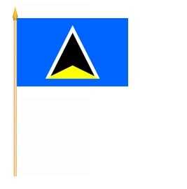 St. Lucia Stockflagge 30x45 cm