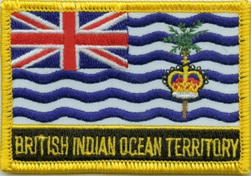 British Indian Ocean Aufnäher / Patch mit Schrift