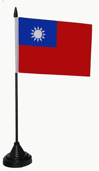 Taiwan Tischflagge 10x15 cm