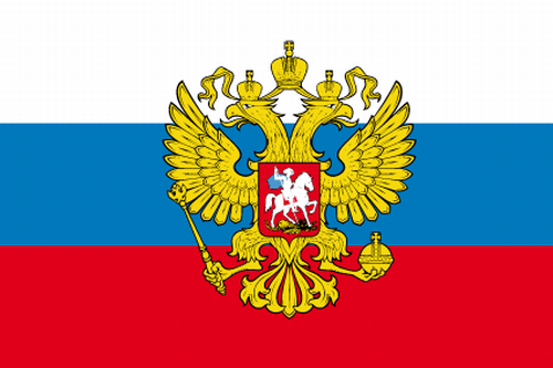 Russland mit Adler Flagge 90x150 cm