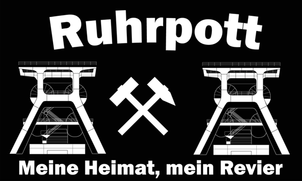 Ruhrpott 4 Meine Heimat mein Revier Flagge 90x150 cm