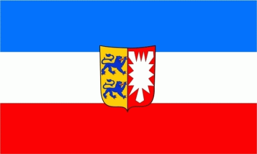 Schleswig-Holstein Flagge 60x90 cm,160 Dernier (G), Deutsche Bundesländer, Flaggen 60 x 90 cm, Flaggengrößen