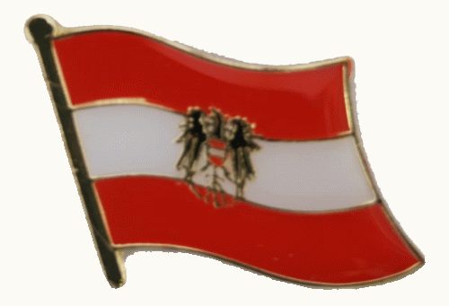 Österreich mit Wappen Pin