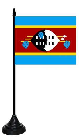 Swasiland Tischflagge 10x15 cm