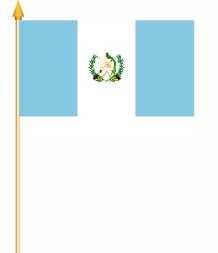 Guatemala Stockflagge 30x45 cm