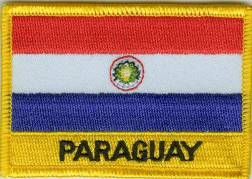 Paraguay Aufnäher / Patch mit Schrift