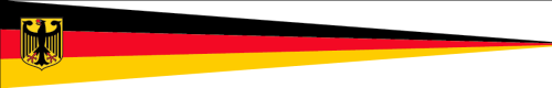 Deutschland mit Adler Langwimpel 32x225 cm Sonderposten