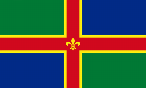 Lincolnshire Flagge 90x150 cm