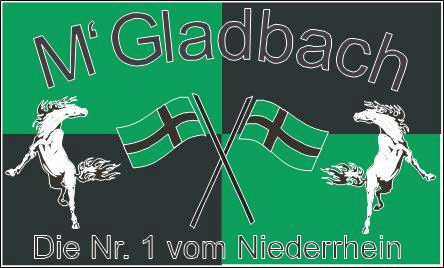 Mönchengladbach Fanflagge 90x150 cm