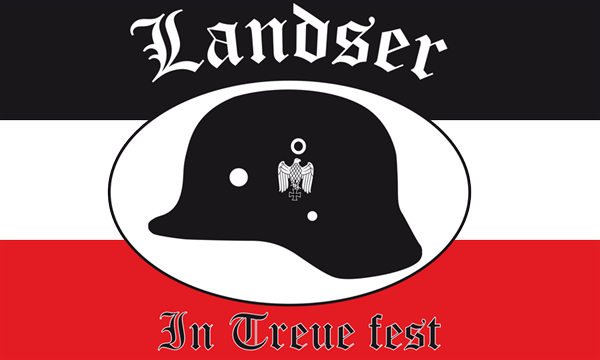 DR- Landser In Treue fest Flagge 90x150 cm