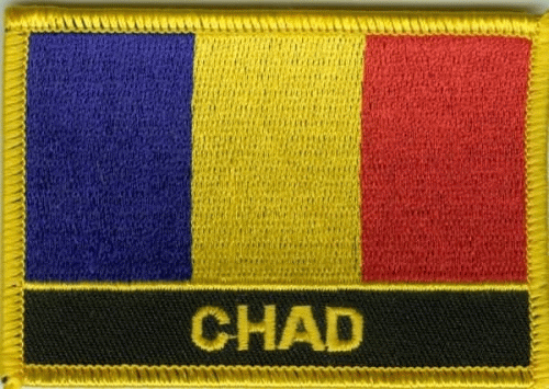 Tschad Aufnäher / Patch mit Schrift