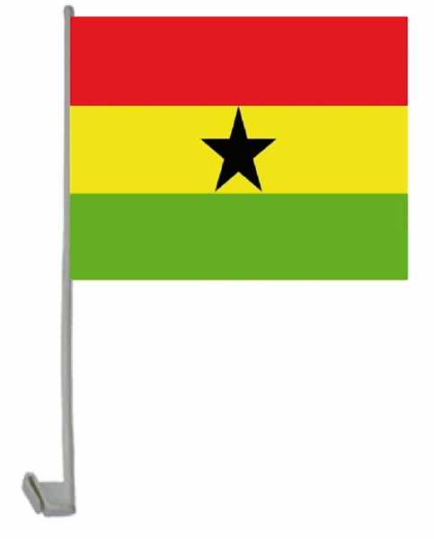 Ghana Autoflagge 30x40 cm