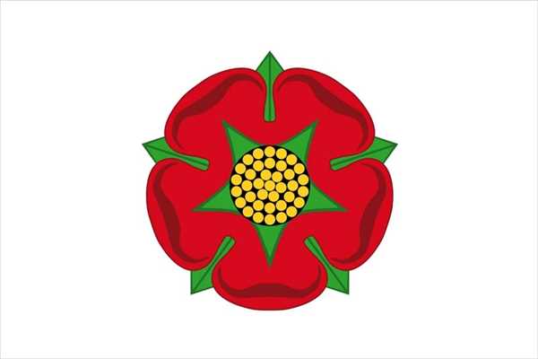 Lancashire (Red Rose) Flagge 90x150 cm