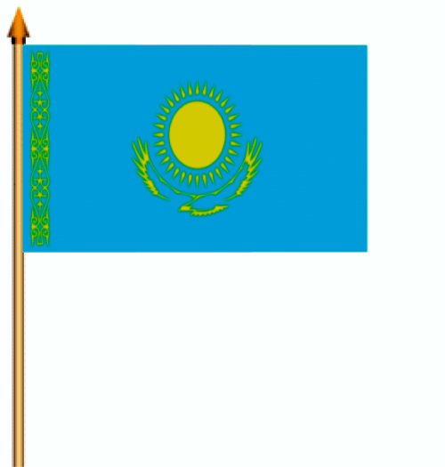 Kasachstan Stockflagge 30x45 cm ( Digitaldruck )