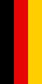 Deutschland Flagge 200x80 cm (Hochformat) Hohlsaum/Tunnel