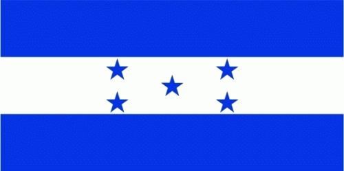 Honduras Hohlsaum/Tunnel Flagge 60x90 cm