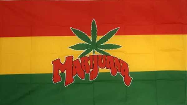 Marihuana Canabis Flagge 90x150 cm Sonderpreis