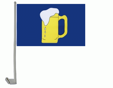 Bierkrug Autoflagge 30x45 cm